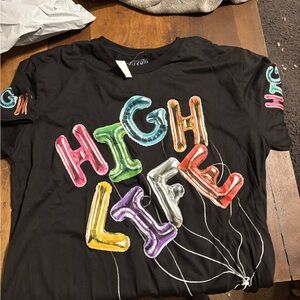 Black High Life Graphic Tee
